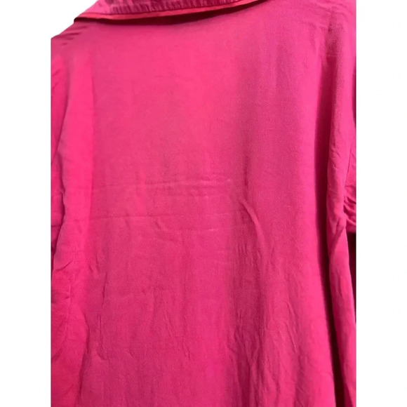 Sleeper Party Cropped Feather Trim Pajama Shirt - Picture 8 of 9